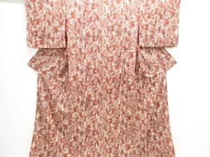 大正ロマン　紋錦紗花唐草模様着物